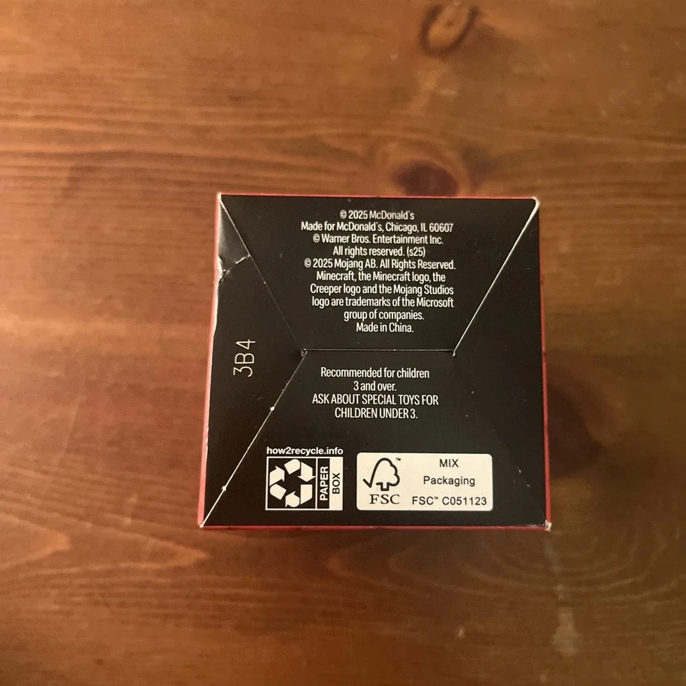 2025 McDonald's Minecraft‎ Happy Meal Toy #9 Redstone Block & Creeper